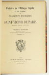 BONNARD - Histoire de l abbaye royale de St-Victor de Paris - 2 volumes - Photo 2, livre rare du XXe siècle