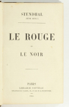 STENDHAL - Le rouge et le noir - Librairie Nouvelle - 1855 - Photo 1, livre rare du XIXe siècle