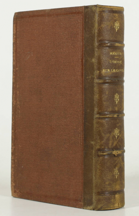 MENIER - Théorie et application de l'impôt sur le capital - 1875 - Photo 0, livre rare du XIXe siècle