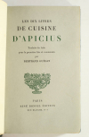 APICIUS - Les dix livres de cuisine d Apicius - 1933 - Relié - Numéroté - Photo 1, livre rare du XXe siècle