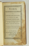 Vies des hommes célèbres de toutes les nations - 1805 - 2 volumes - portraits - Photo 3, livre ancien du XIXe siècle