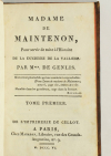 GENLIS - Madame de Maintenon - 1806 - 2 volumes - EO - Photo 1, livre ancien du XIXe siècle