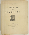 Vicomte de LESCURE - Armorial du Gévaudan - 1929 - In-4 - Planches héraldiques - Photo 0, livre rare du XXe siècle