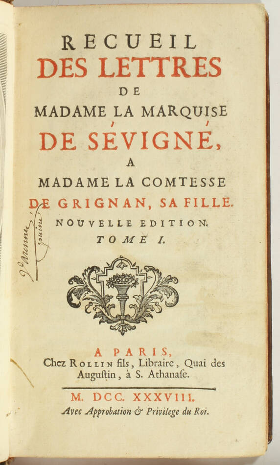 Lettres de madame la marquise de Sévigné 1738-1737 - 6v - EO des 2 derniers vols - Photo 6, livre ancien du XVIIIe siècle