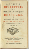 Lettres de madame la marquise de Sévigné 1738-1737 - 6v - EO des 2 derniers vols - Photo 6, livre ancien du XVIIIe siècle