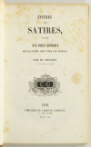 VIENNET - Epitres et satires suivies d un précis historique sur la satire - 1845 - Photo 1, livre rare du XIXe siècle