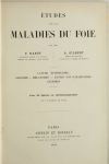 HANOT et GILBERT - Etudes sur les maladies du foie - 1888 - Figures en couleurs - Photo 2, livre rare du XIXe siècle