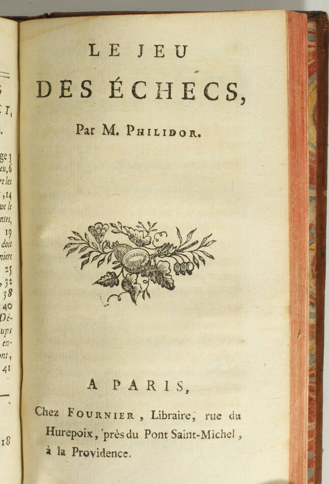 Almanach des jeux - 1786 - Jeu des échecs par M. Philidor - Photo 3, livre ancien du XVIIIe siècle