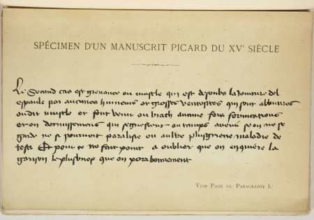 COULON (H.). Contribution à l'histoire des remèdes. Quelques pages d'un manuscrit picard du XVe siècle