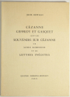 REWALD - Cézanne, Geffroy et Gasquet - 1959 - Souvenirs - Photo 0, livre rare du XXe siècle