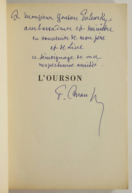 AMAN-JEAN (François). L'ourson, livre rare du XXe siècle