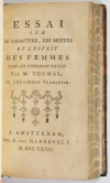 THOMAS - Oeuvres diverses - 1768 + Caractère et esprit des femmes - 1772 - Photo 2, livre ancien du XVIIIe siècle