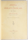 SAINT-SAUD - Armorial des prélats français du XIXe - 1906-1908 + Additions - Photo 1, livre rare du XXe siècle