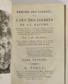 MOREL - Théorie des jardins, ou l art des jardins de la nature 1802 - 2 volumes - Photo 2, livre ancien du XIXe siècle