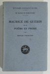 HARCOURT - Maurice de Guérin et le poème en prose - 1932 - Photo 0, livre rare du XXe siècle