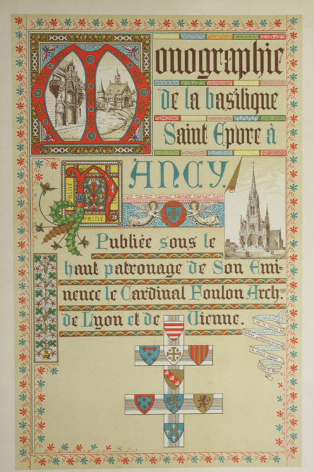 Monographie de la basilique St Epure à Nancy - 1890 - 72 planches - Photo 0, livre rare du XIXe siècle