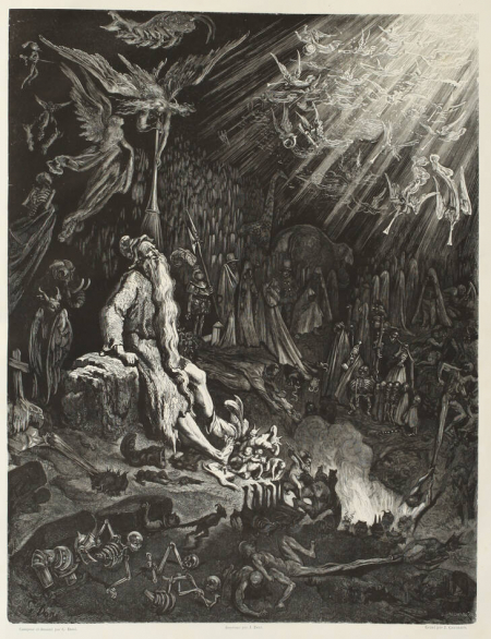 Légende du juif errant illustré par Gustave Doré 1856 - Grd in-folio, 1er tirage - Photo 0, livre rare du XIXe siècle