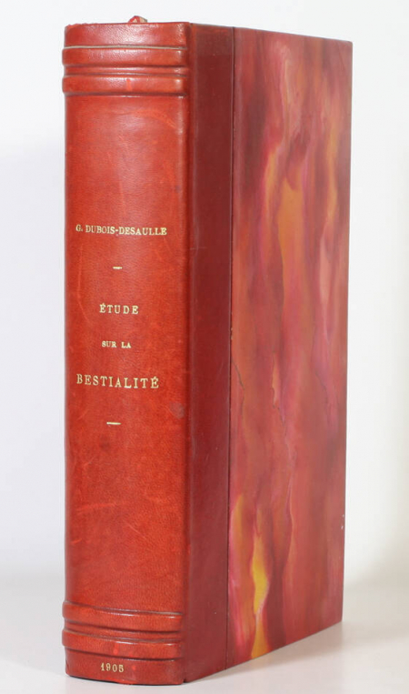 DUBOIS-DESAULLE Etude sur la bestialité - Historique, médical et juridique 1905 - Photo 0, livre rare du XXe siècle