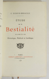 DUBOIS-DESAULLE Etude sur la bestialité - Historique, médical et juridique 1905 - Photo 1, livre rare du XXe siècle