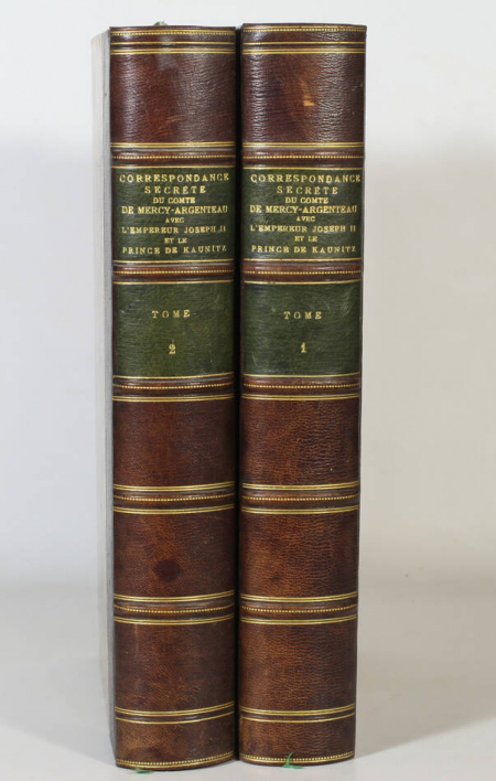 Correspondance secrète du Cte de Mercy-Argenteau avec Joseph II - 1889 - 2 vols - Photo 0, livre rare du XIXe siècle