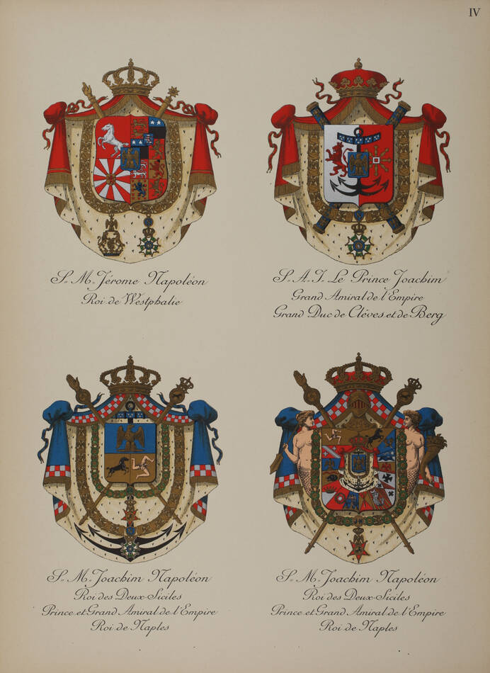 REVEREND et VILLEROY - Armorial du premier empire - Album des armoiries - 1911 - Photo 3, livre rare du XXe siècle