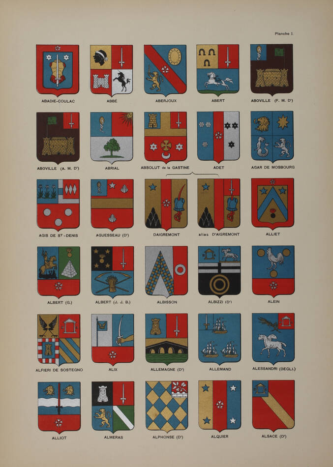 REVEREND et VILLEROY - Armorial du premier empire - Album des armoiries - 1911 - Photo 4, livre rare du XXe siècle