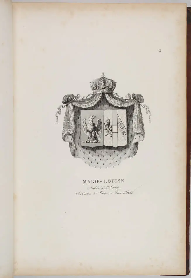 Simon - Armorial général de l Empire - 1812 - 2 tomes - In folio - Demi maroquin - Photo 9, livre ancien du XIXe siècle