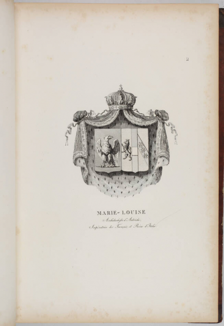 Simon - Armorial général de l Empire - 1812 - 2 tomes - In folio - Demi maroquin - Photo 9, livre ancien du XIXe siècle
