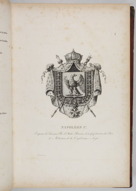 Simon - Armorial général de l Empire - 1812 - 2 tomes - In folio - Demi maroquin - Photo 1, livre ancien du XIXe siècle