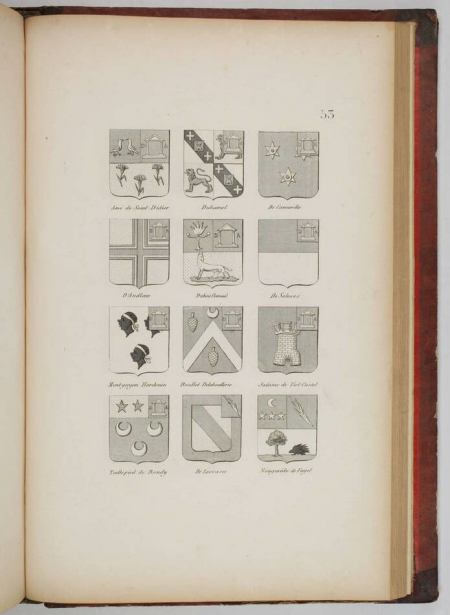 Simon - Armorial général de l Empire - 1812 - 2 tomes - In folio - Demi maroquin - Photo 6, livre ancien du XIXe siècle