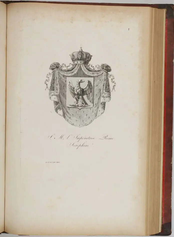 Simon - Armorial général de l Empire - 1812 - 2 tomes - In folio - Demi maroquin - Photo 7, livre ancien du XIXe siècle