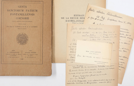 Gesta Sanctorum Patrum Fontanellensis Coenobii - Rouen, Lestringant 1936 - Photo 0, livre rare du XXe siècle