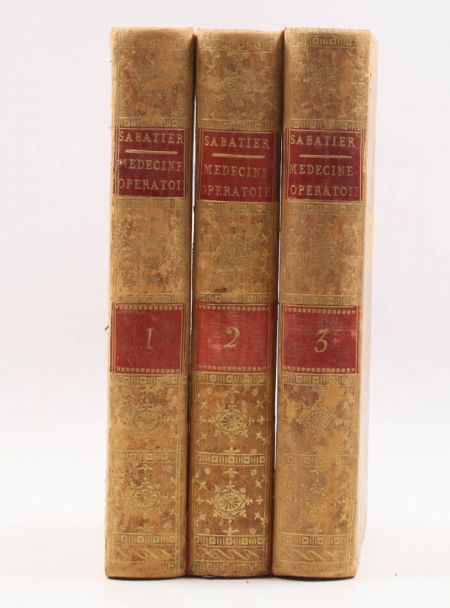 SABATIER - Médecine opératoire ou opérations de chirurgie - 1796 - 3vols - Photo 0, livre ancien du XVIIIe siècle