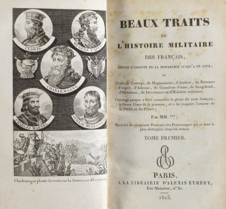 Beaux traits de l histoire militaire des Français - 1825 - 2 volumes - Photo 2, livre rare du XIXe siècle