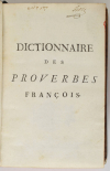 Panckoucke - Dictionnaire des proverbes et des façons de parler comiques - 1748 - Photo 2, livre ancien du XVIIIe siècle