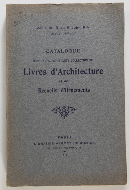 Collection de livres d architecture et ornements - Besombes, 1914 - Photo 0, livre rare du XXe siècle
