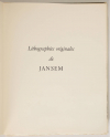 BAUDELAIRE - Le spleen de Paris - 1963 - 15 lithographies de JANSEM - Photo 4, livre rare du XXe siècle