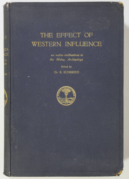 SCHRIEKE - Western influence on Malay archipelago - Batavia, 1929 - Photo 0, livre rare du XXe siècle