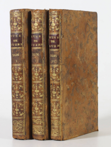 Les ruses de guerre de Polyen + Frontin - 1770 - 3 volumes - Lobineau et Perrot - Photo 0, livre ancien du XVIIIe siècle