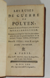 Les ruses de guerre de Polyen + Frontin - 1770 - 3 volumes - Lobineau et Perrot - Photo 1, livre ancien du XVIIIe siècle
