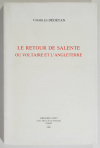 DEDEYAN - Le retour de Salente ou Voltaire et l Angleterre - 1988 - Photo 0, livre rare du XXe siècle