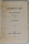LATOUCHE - Clément XIV et Carlo Bertinazzi - 1840 - Relié - Photo 1, livre rare du XIXe siècle