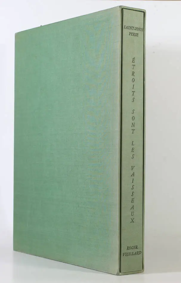 SAINT-JOHN PERSE - Etroits sont les vaisseaux - 16 burins de Roger Vieillard - Photo 1, livre rare du XXe siècle