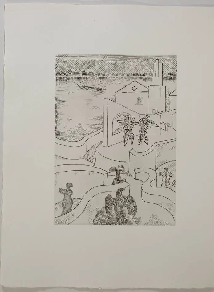 SAINT-JOHN PERSE - Etroits sont les vaisseaux - 16 burins de Roger Vieillard - Photo 4, livre rare du XXe siècle
