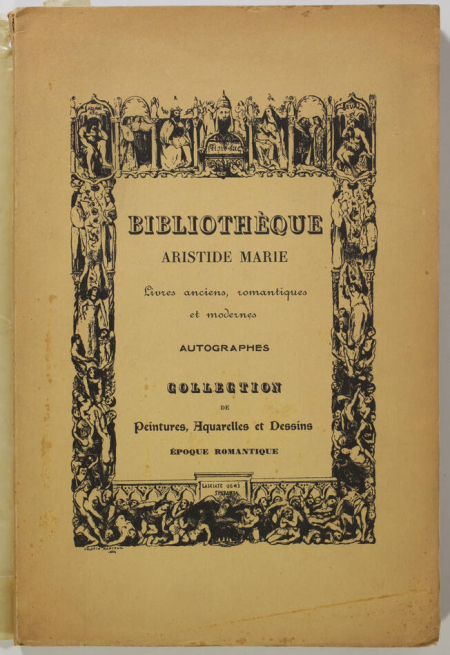 [Bibliophile] Bibliothèque Aristide Marie : Livres anciens, romantiques ... 1938 - Photo 0, livre rare du XXe siècle
