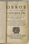 Pierre GOUDELIN Las obros - 1694 - Edition contenant la Berta - Photo 0, livre ancien du XVIIe siècle