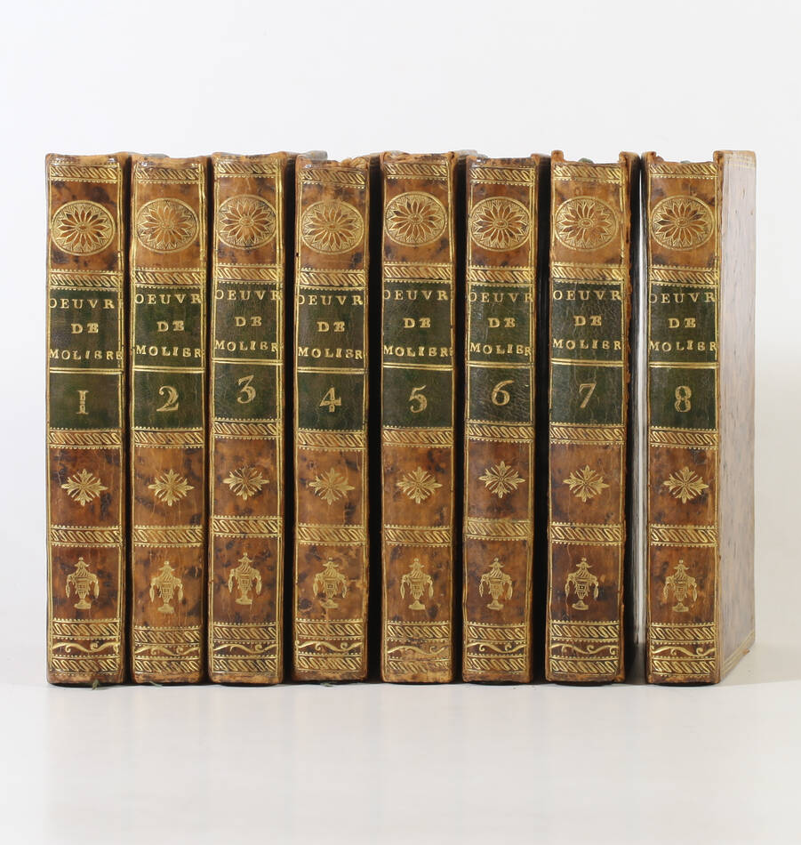 Oeuvres de Molière - Didot, stéréotype, 8 volumes An VII (1799) - Photo 0, livre ancien du XVIIIe siècle