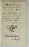 BOUCHE - Droit public du Comté-Etat de la Provence - Aix, 1788 - Photo 0, livre ancien du XVIIIe siècle