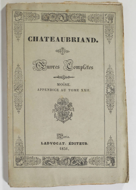 CHATEAUBRIAND - Moïse - 1831 - Edition originale - Photo 0, livre rare du XIXe siècle