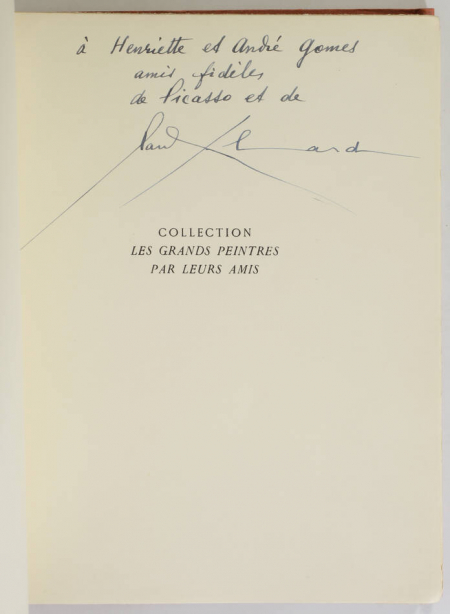 ELUARD (Paul). A Pablo Picasso, livre rare du XXe siècle
